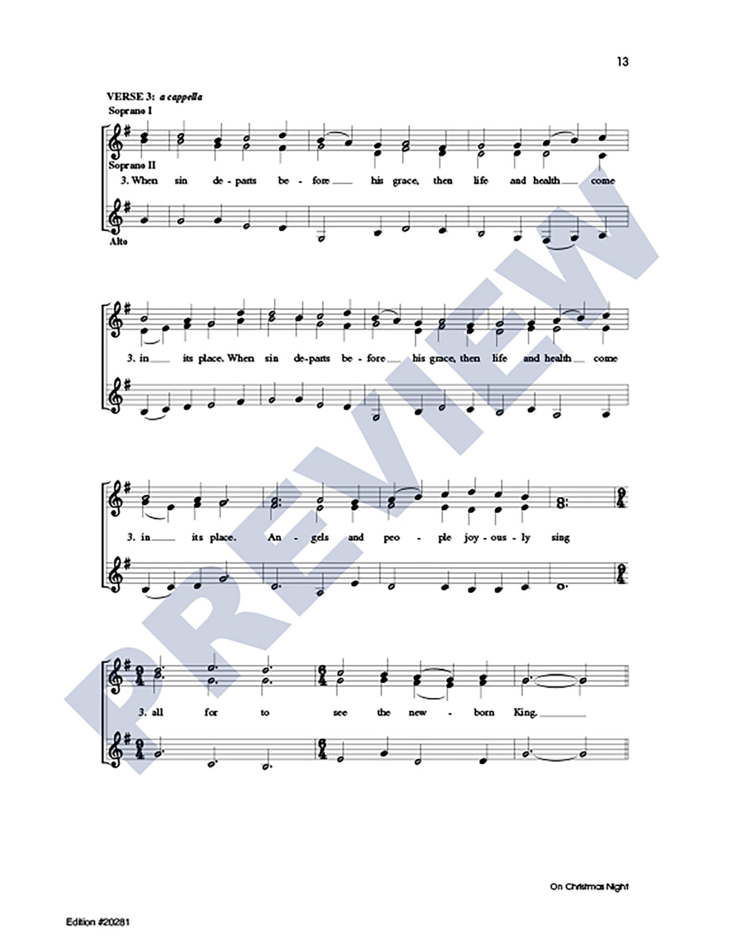Three Christmas Carols, Set 3