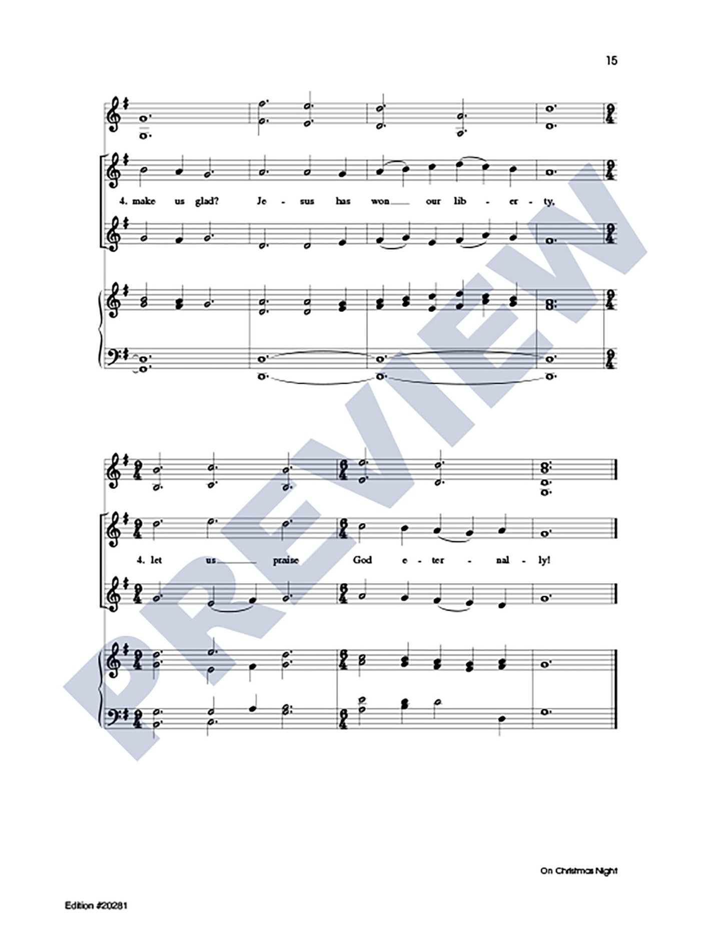 Three Christmas Carols, Set 3