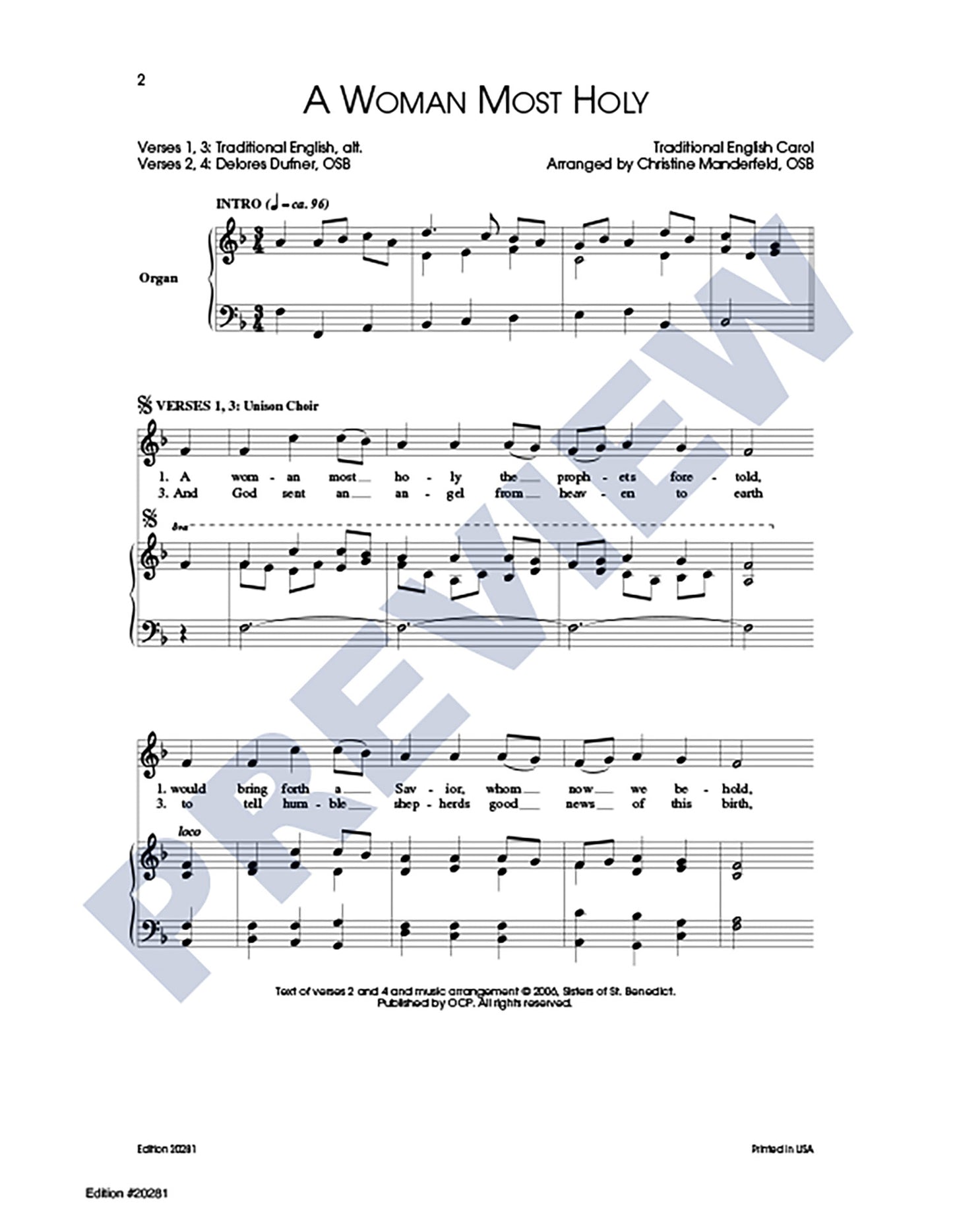 Three Christmas Carols, Set 3