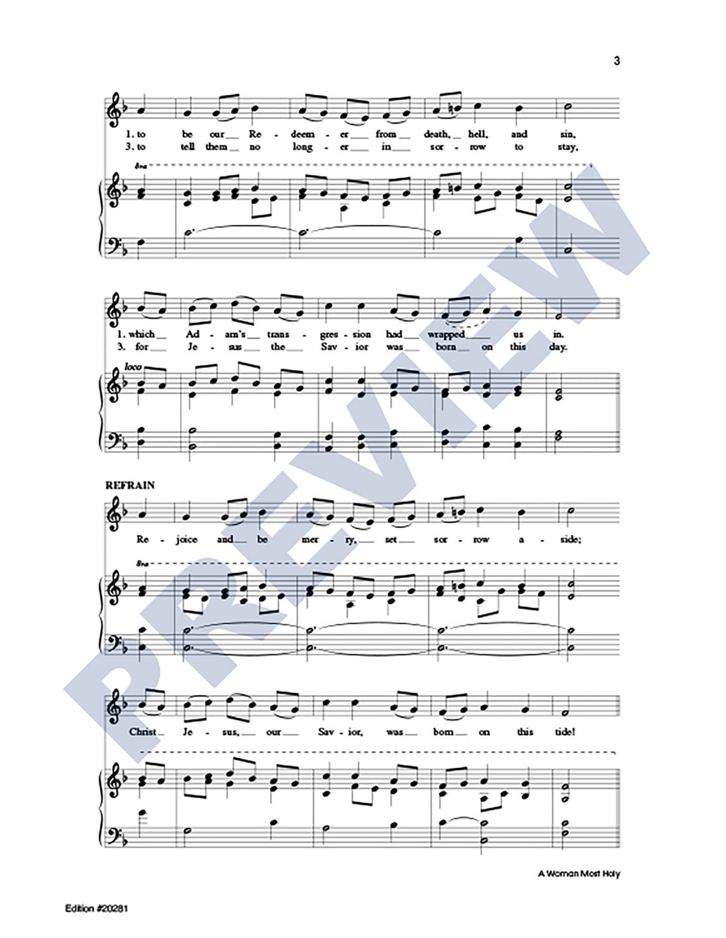 Three Christmas Carols, Set 3