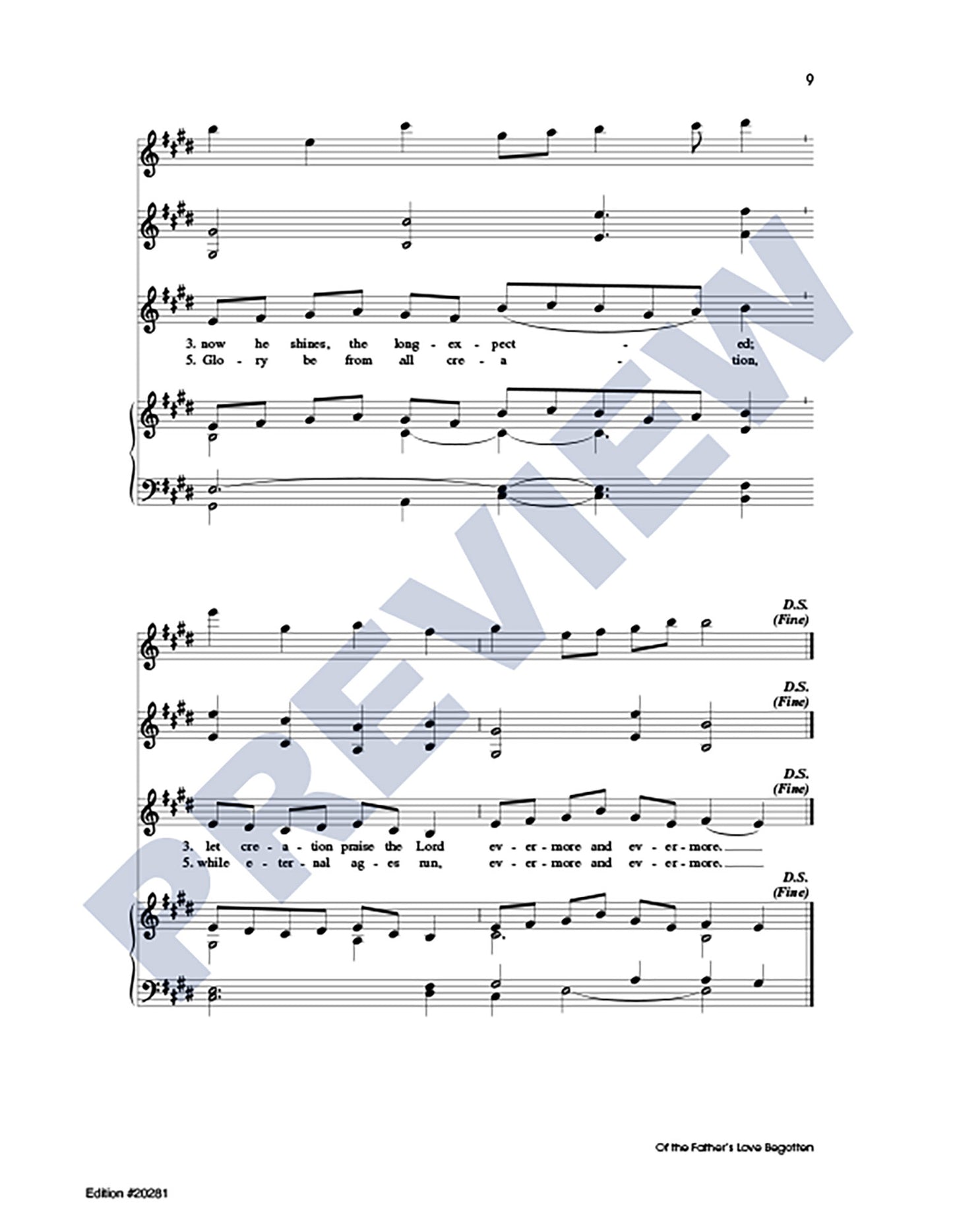 Three Christmas Carols, Set 3