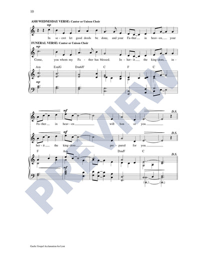 Gaelic Gospel Acclamation for Lent