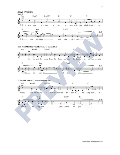 Gaelic Gospel Acclamation for Lent