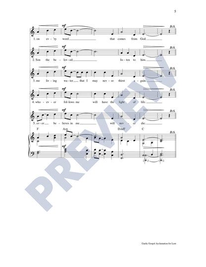 Gaelic Gospel Acclamation for Lent