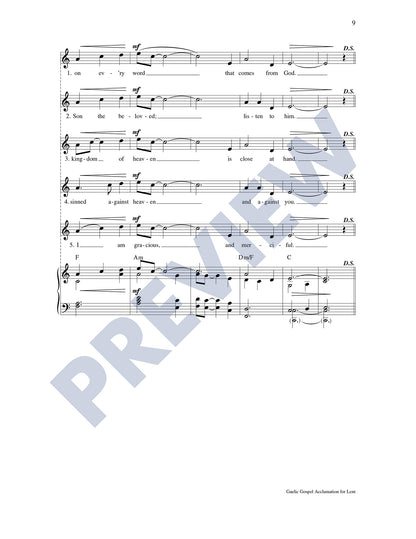 Gaelic Gospel Acclamation for Lent