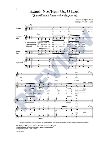 Exaudi Nos/Hear Us, O Lord