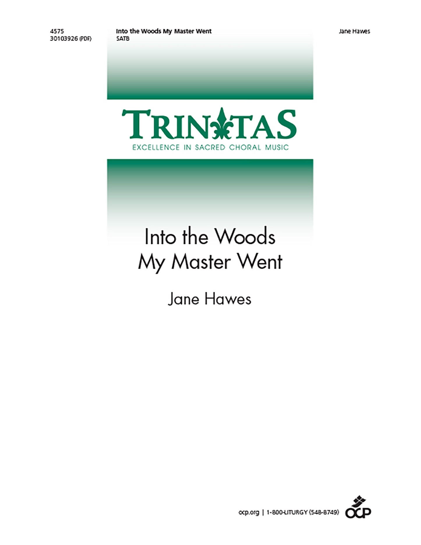 Into the Woods My Master Went