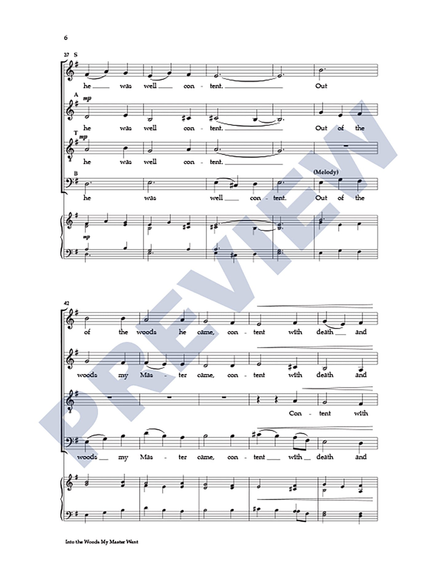 Into the Woods My Master Went