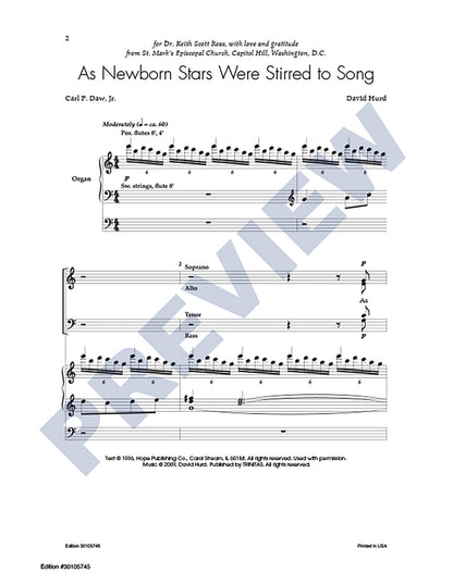 As Newborn Stars Were Stirred to Song
