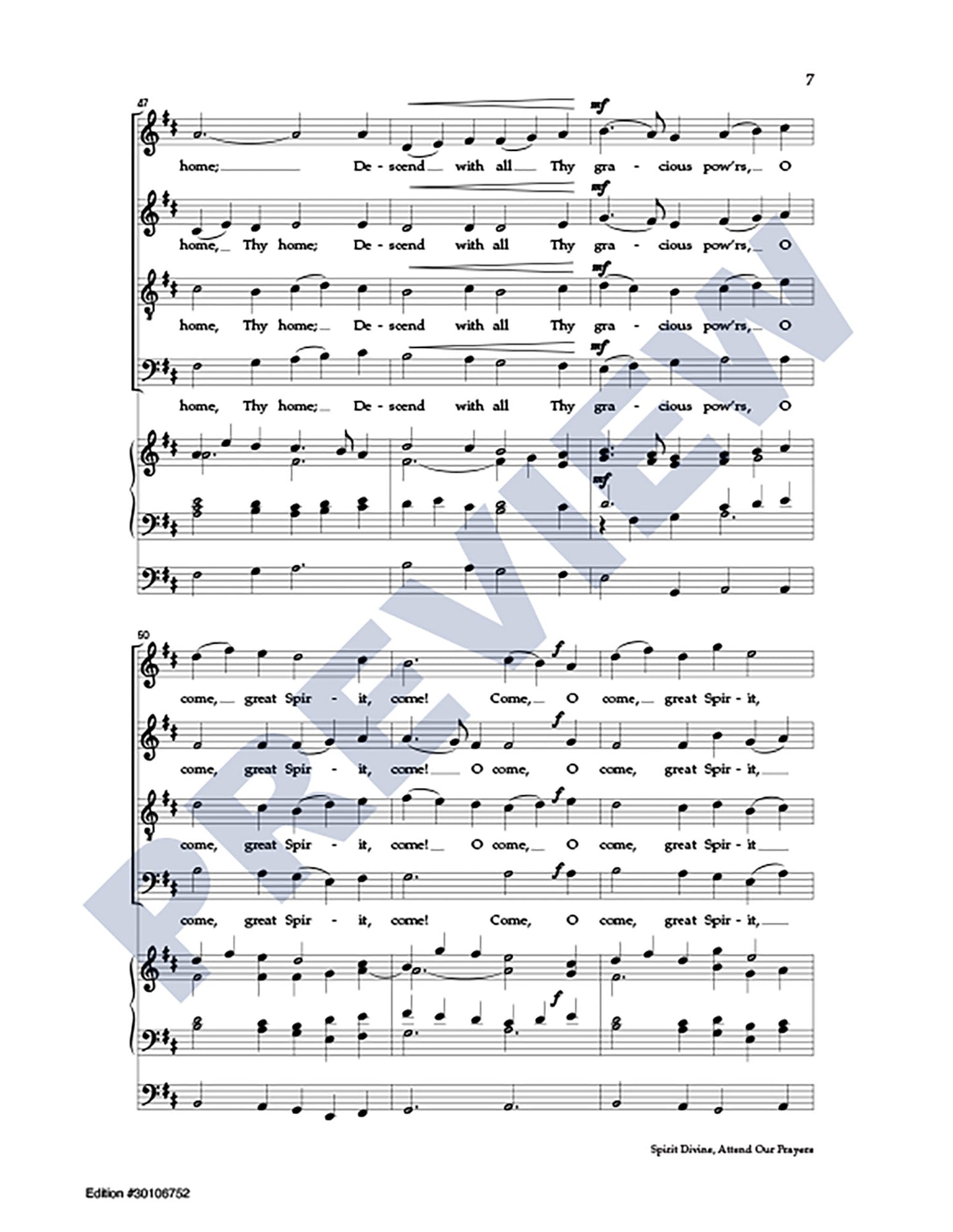 Spirit Divine, Attend Our Prayers