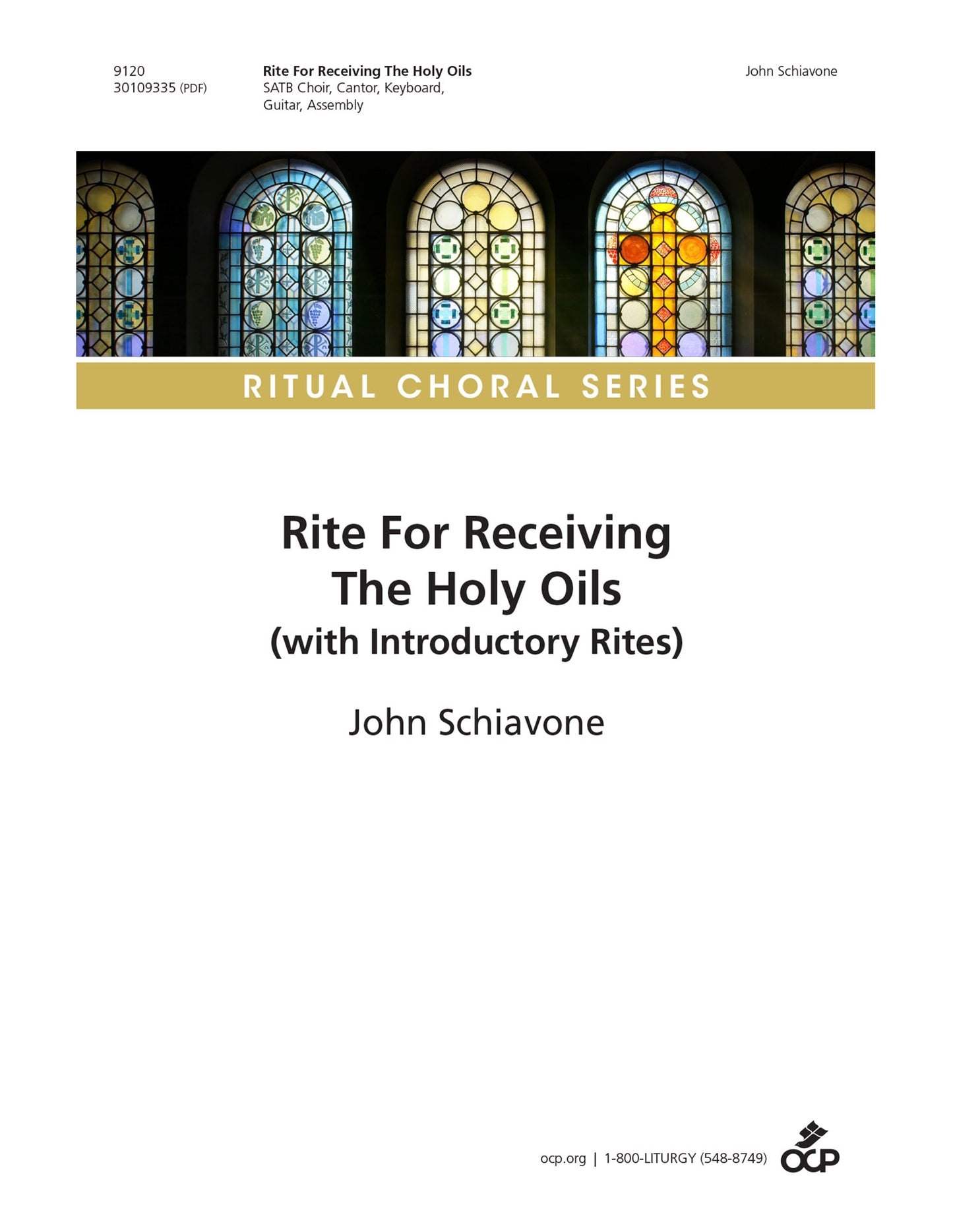 Rite for Receiving the Holy Oils