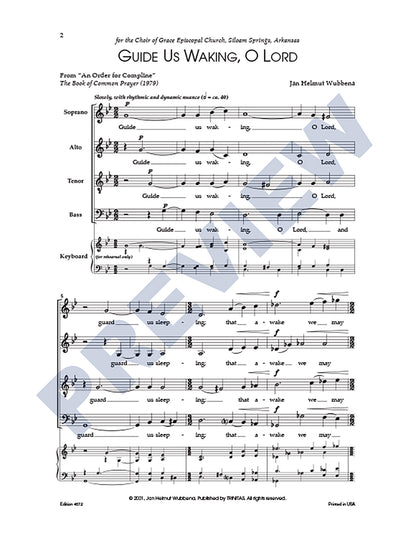 Guide Us Waking, O Lord