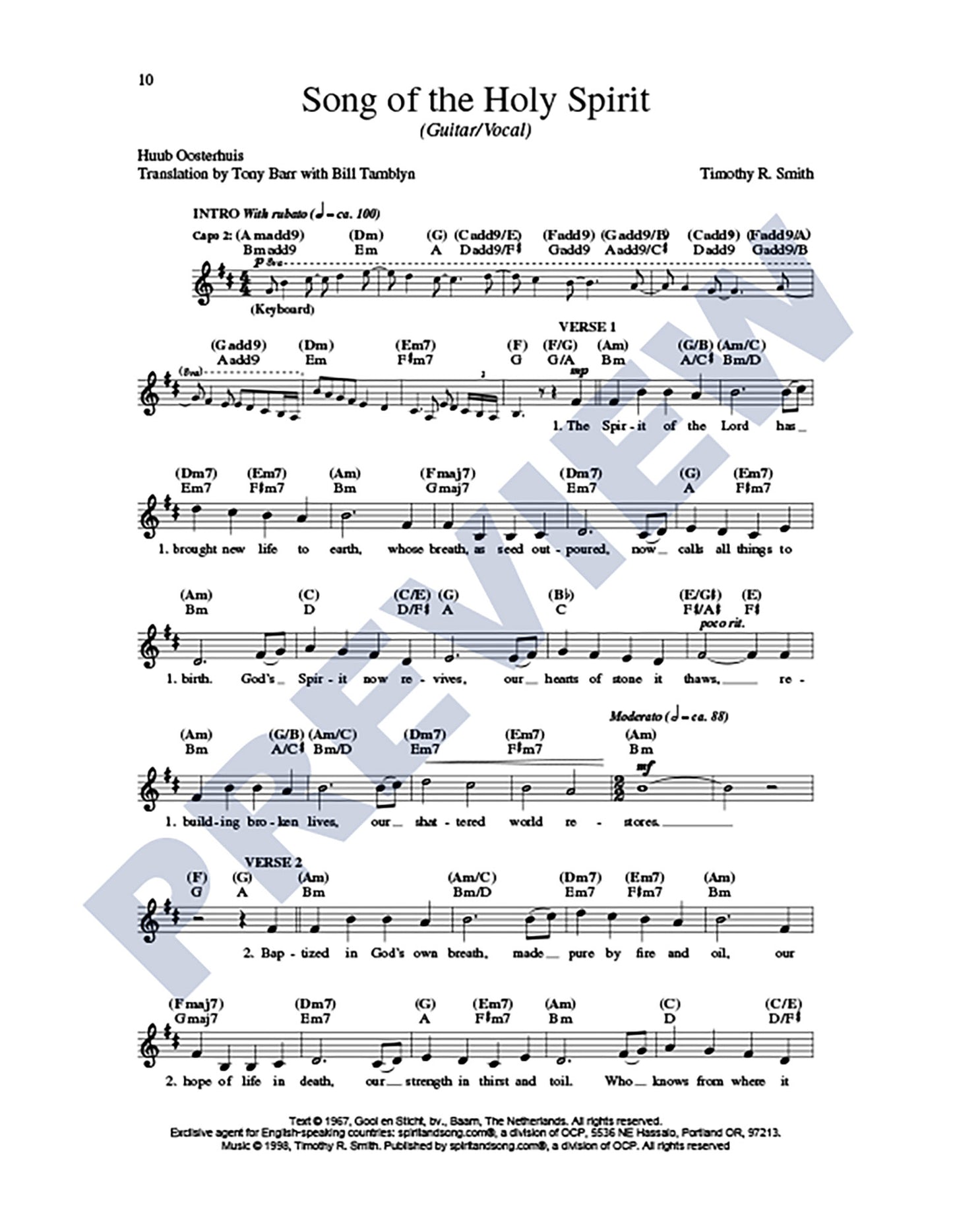 Song of the Holy Spirit