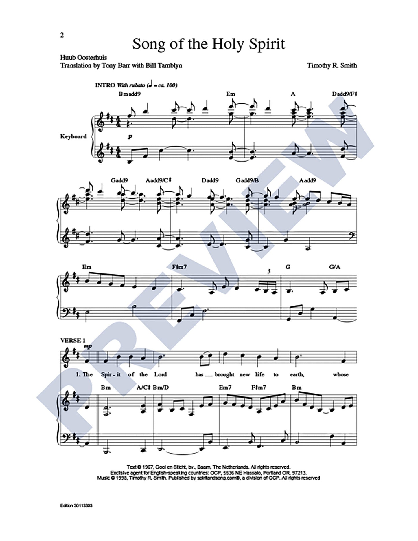 Song of the Holy Spirit