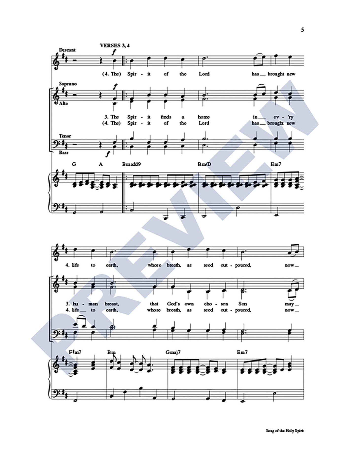 Song of the Holy Spirit