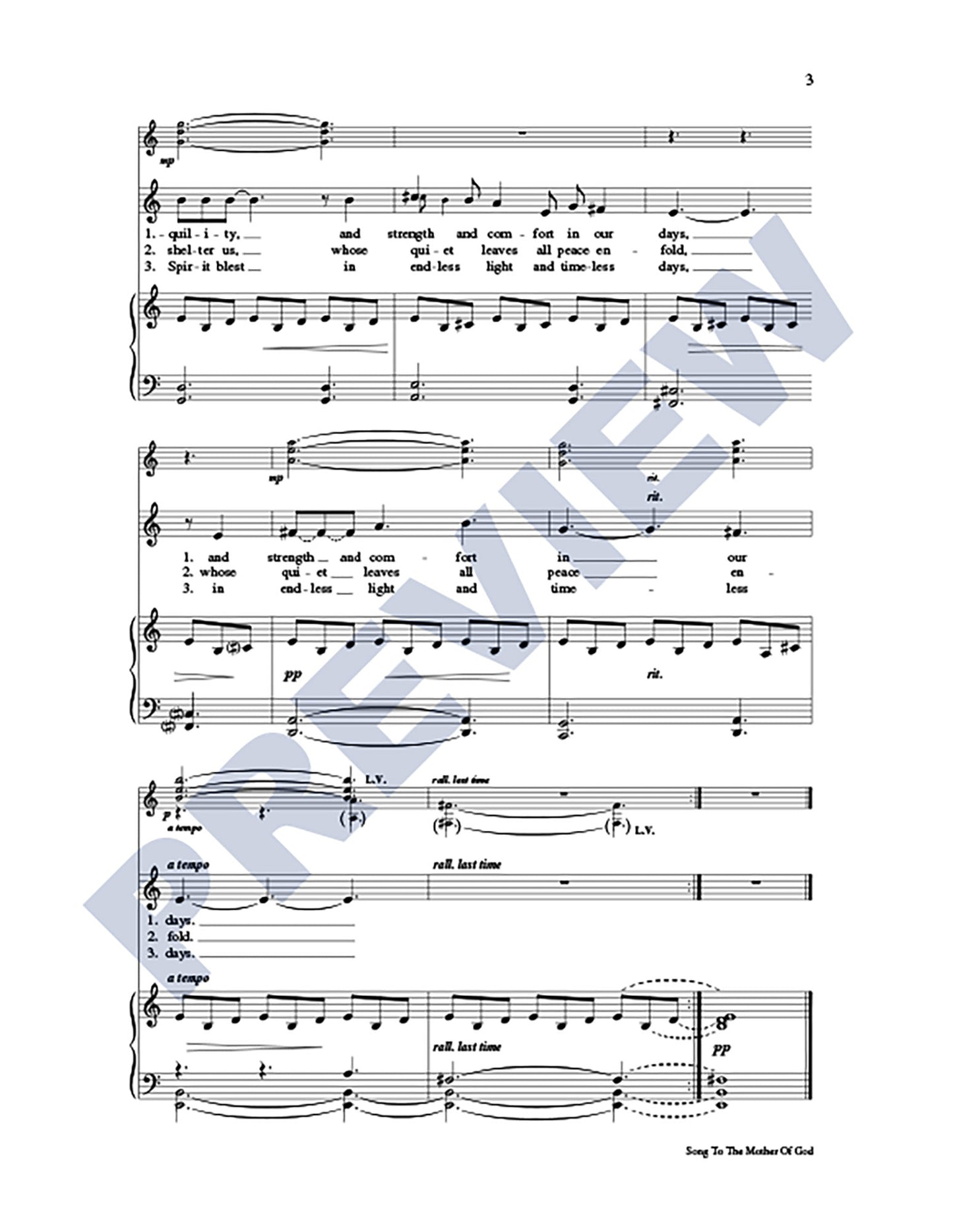 Song to the Mother of God