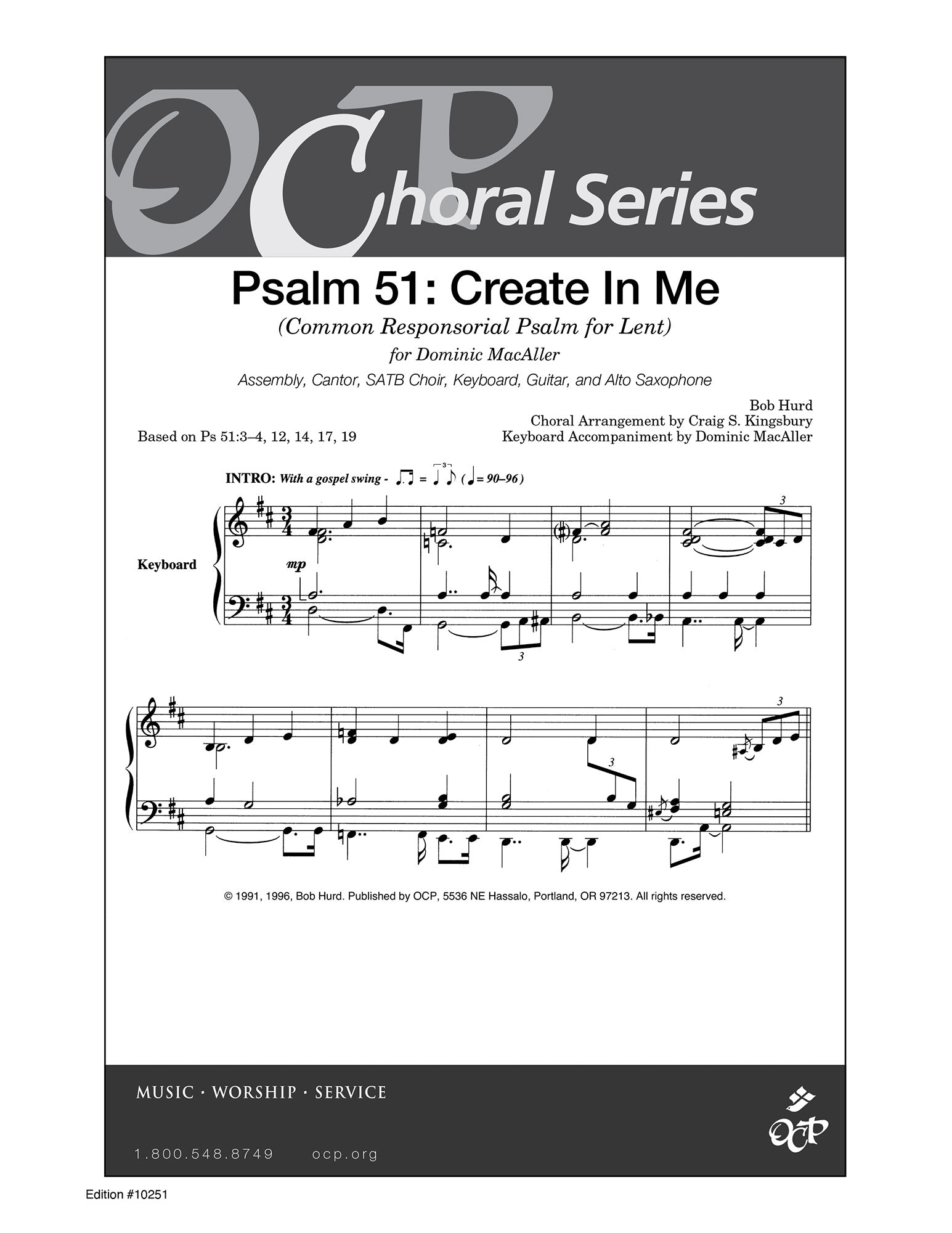 Psalm 51: Create in Me