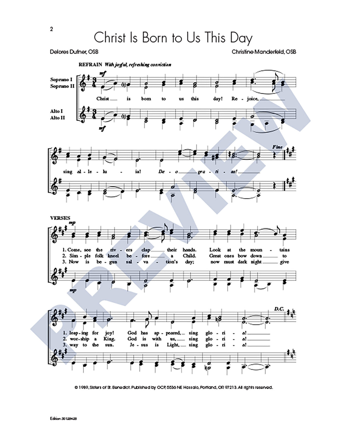 Three Christmas Carols, Set 4