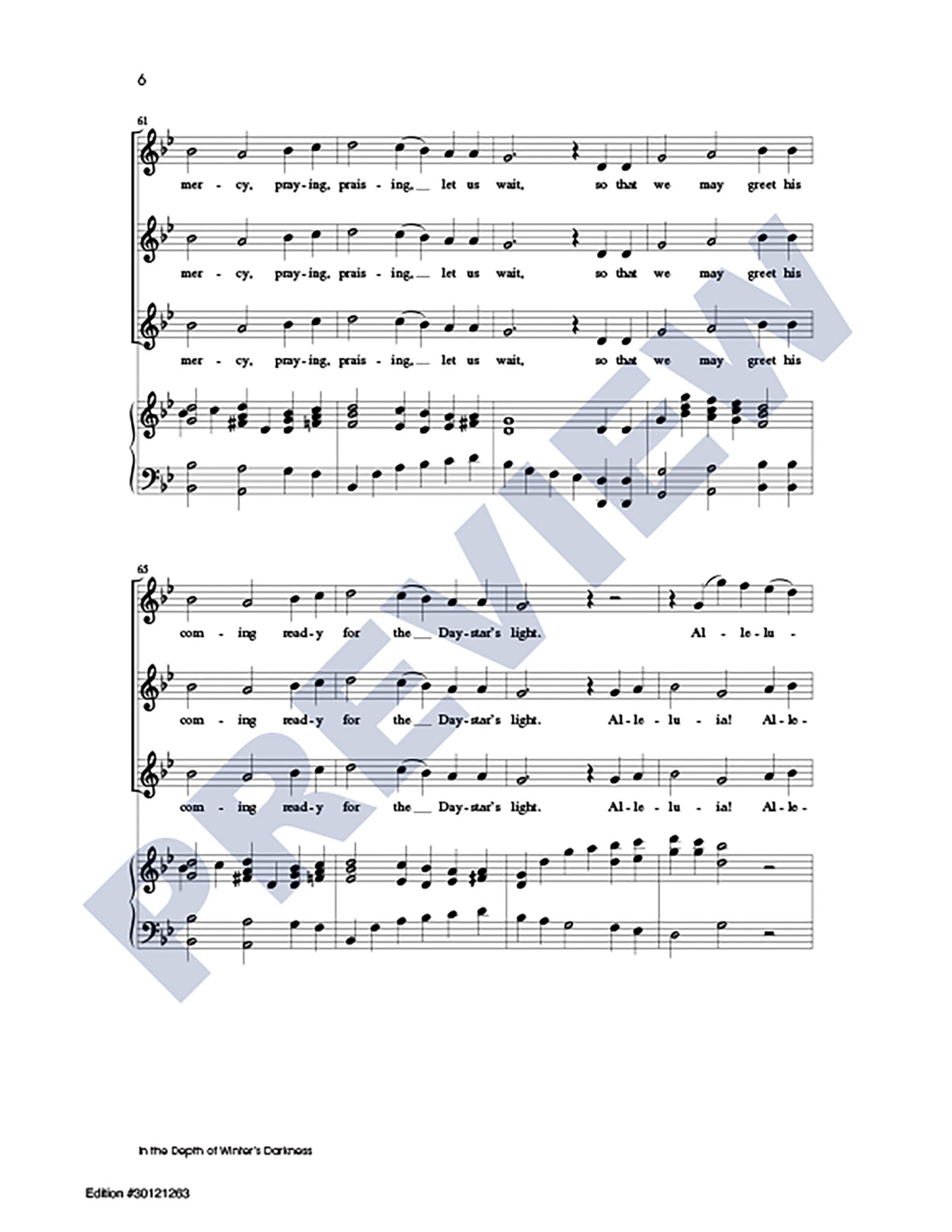 In the Depth of Winter's Darkness