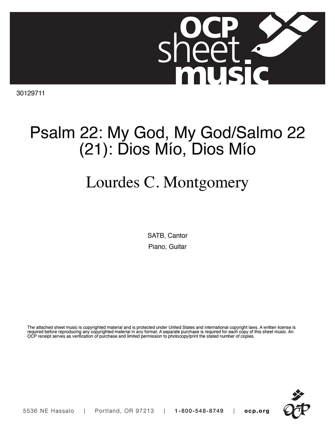 Psalm 22: My God, My God/Salmo 22 (21): Dios Mío, Dios Mío
