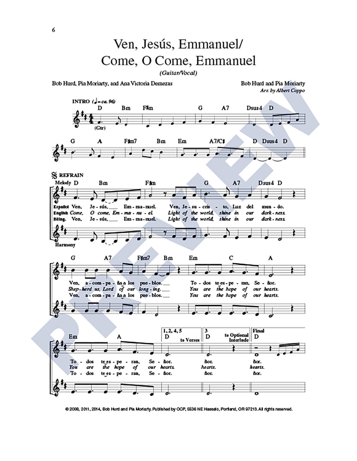 Ven, Jesús, Emmanuel/Come, O Come, Emmanuel