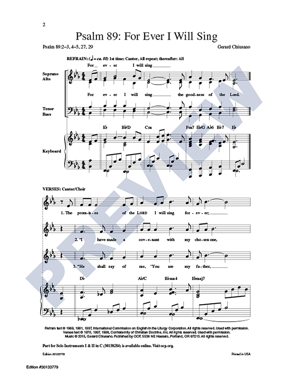 Psalm 89: For Ever I Will Sing
