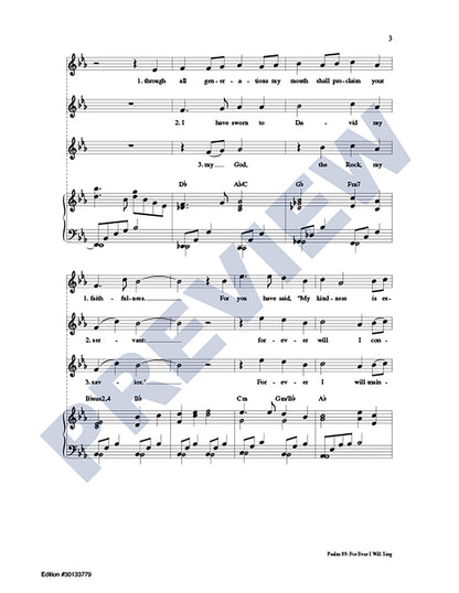 Psalm 89: For Ever I Will Sing