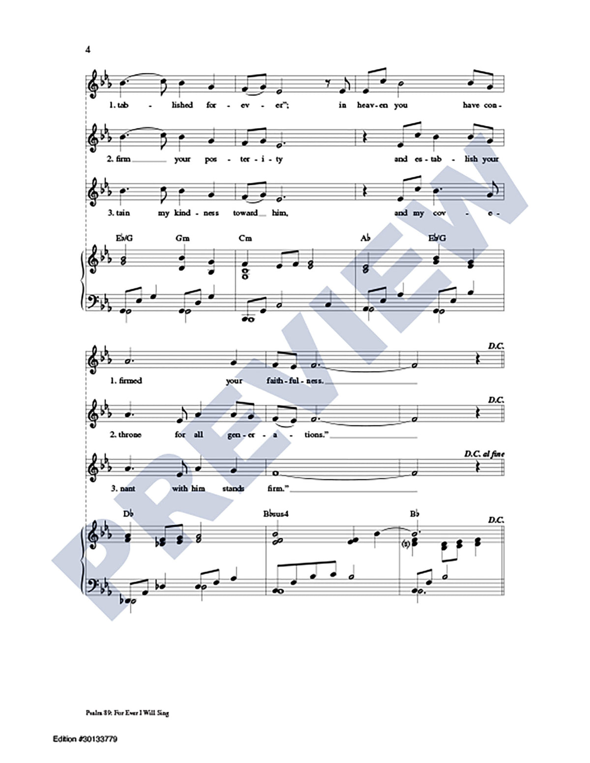Psalm 89: For Ever I Will Sing