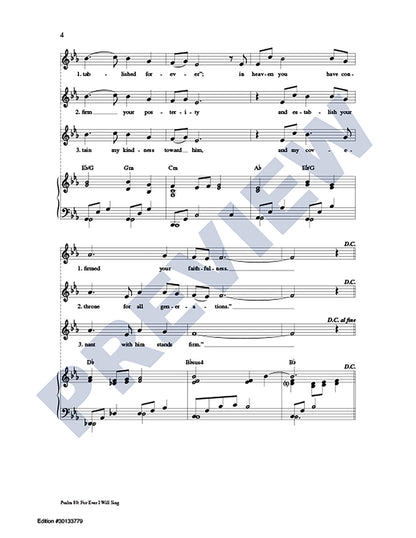 Psalm 89: For Ever I Will Sing