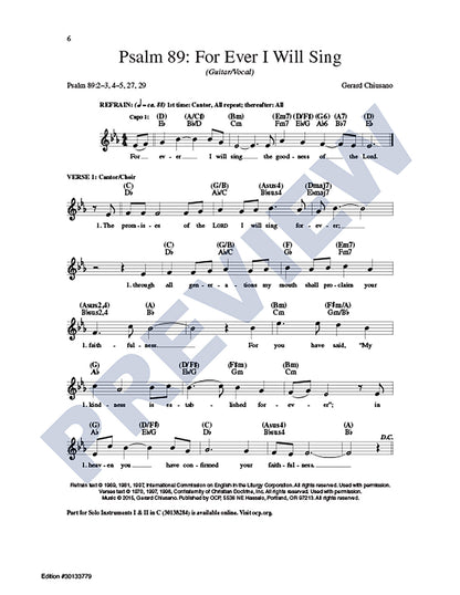 Psalm 89: For Ever I Will Sing