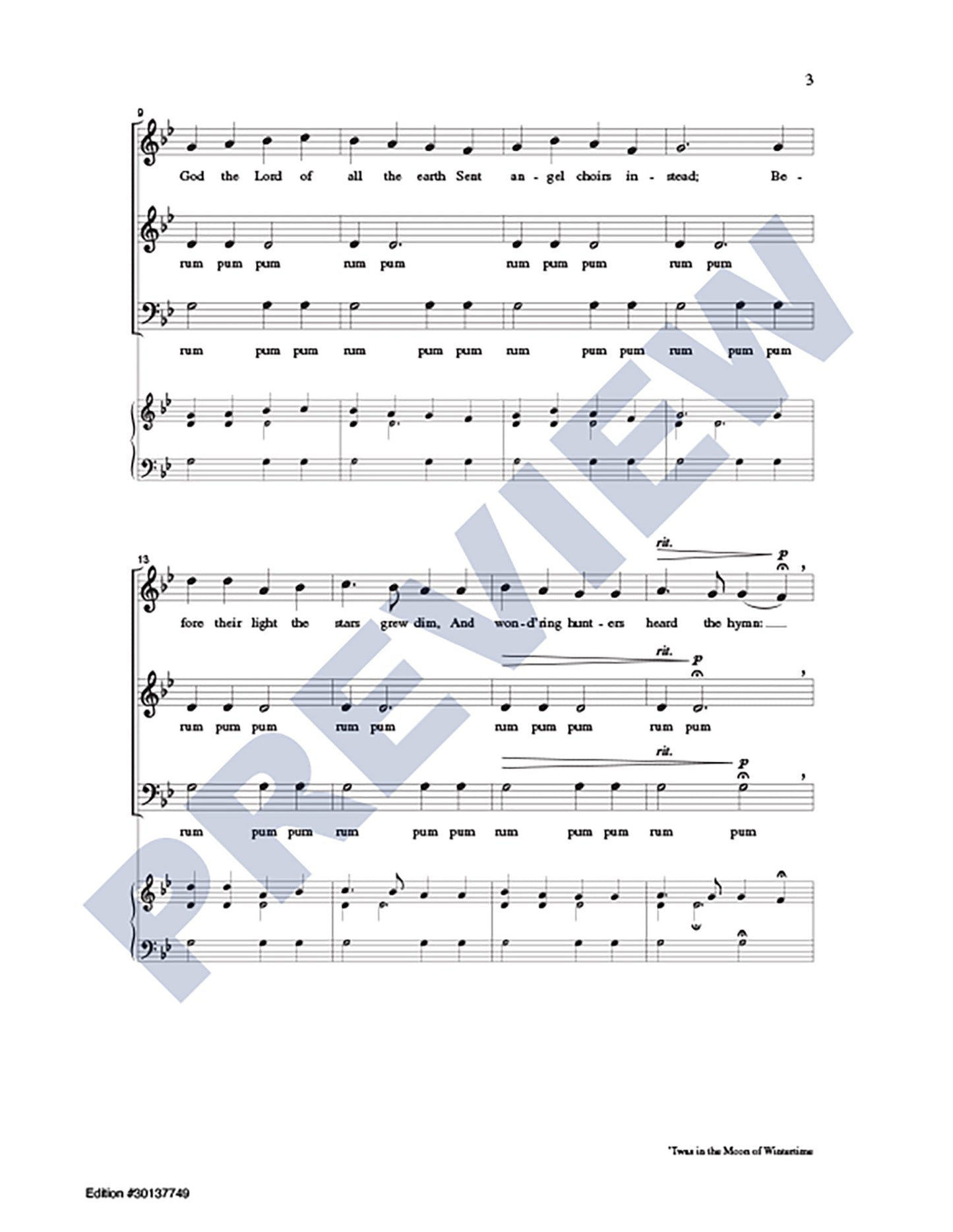 'Twas in the Moon of Wintertime