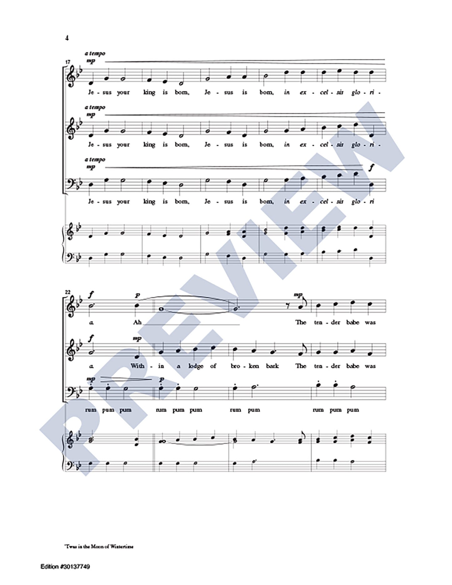 'Twas in the Moon of Wintertime