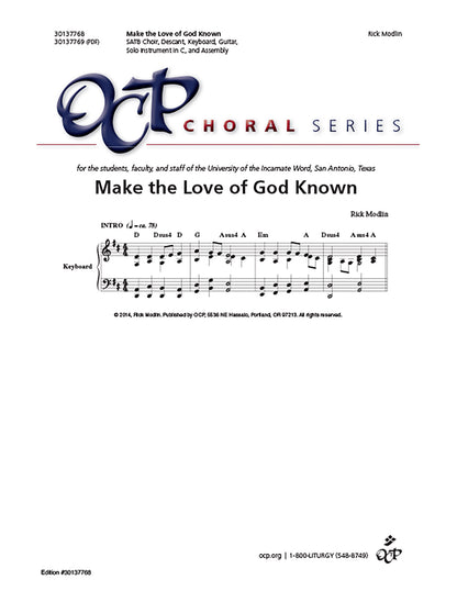 Make the Love of God Known
