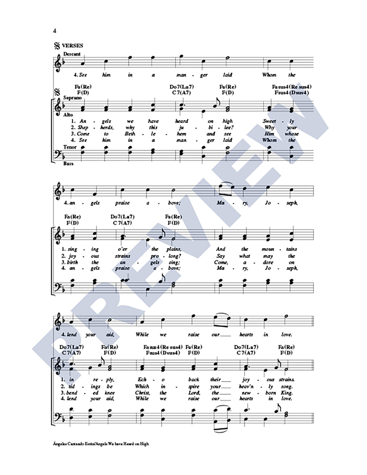 Ángeles Cantando Están/Angels We Have Heard on High