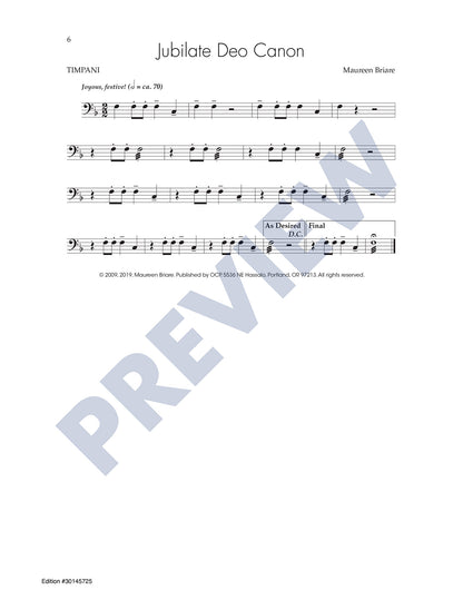 Jubilate Deo Canon
