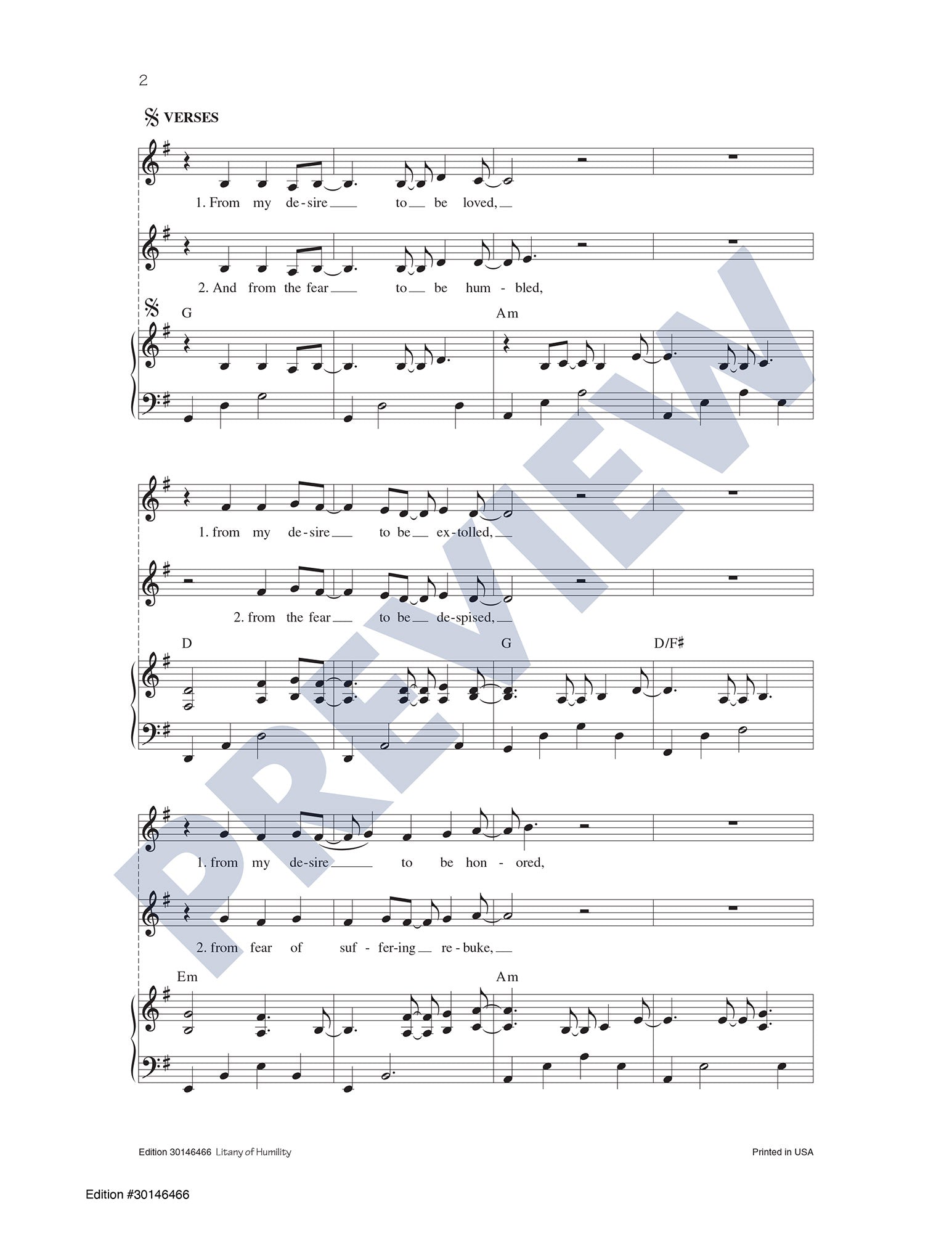 Litany of Humility