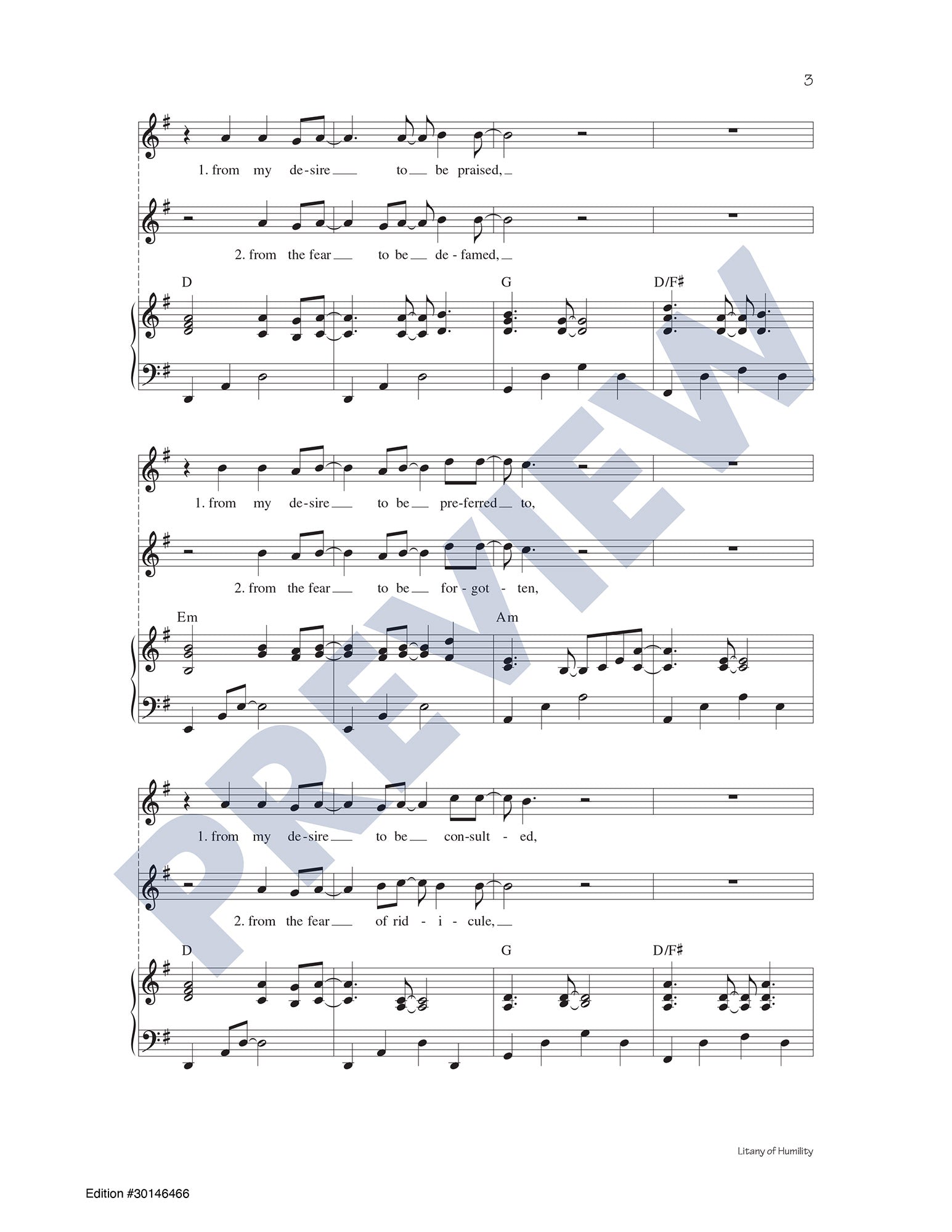 Litany of Humility