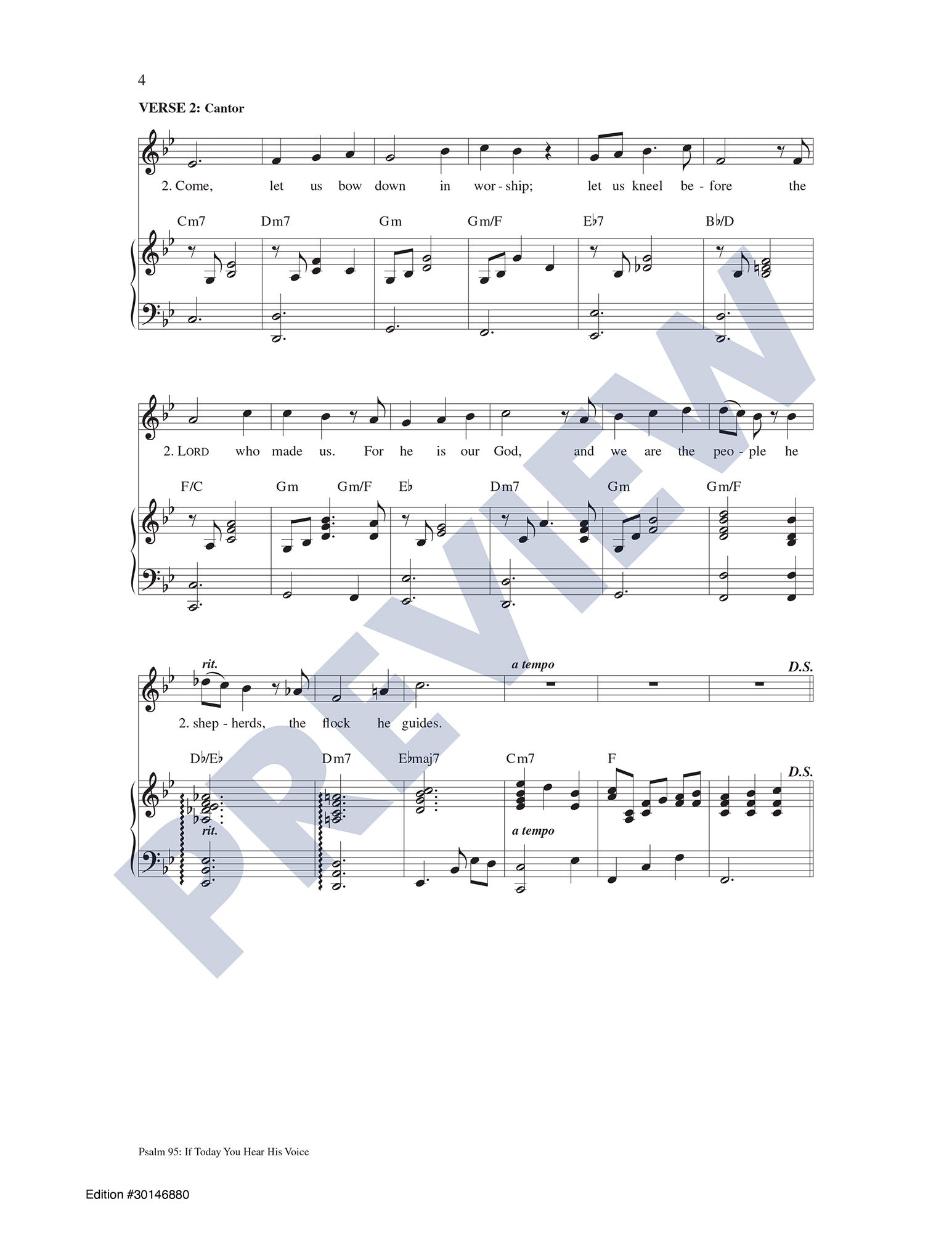 Psalm 95: If Today You Hear His Voice