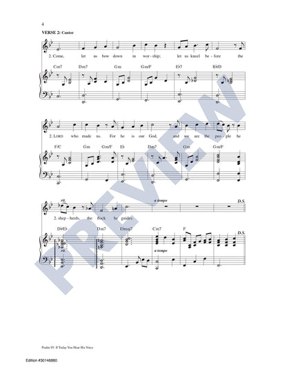 Psalm 95: If Today You Hear His Voice