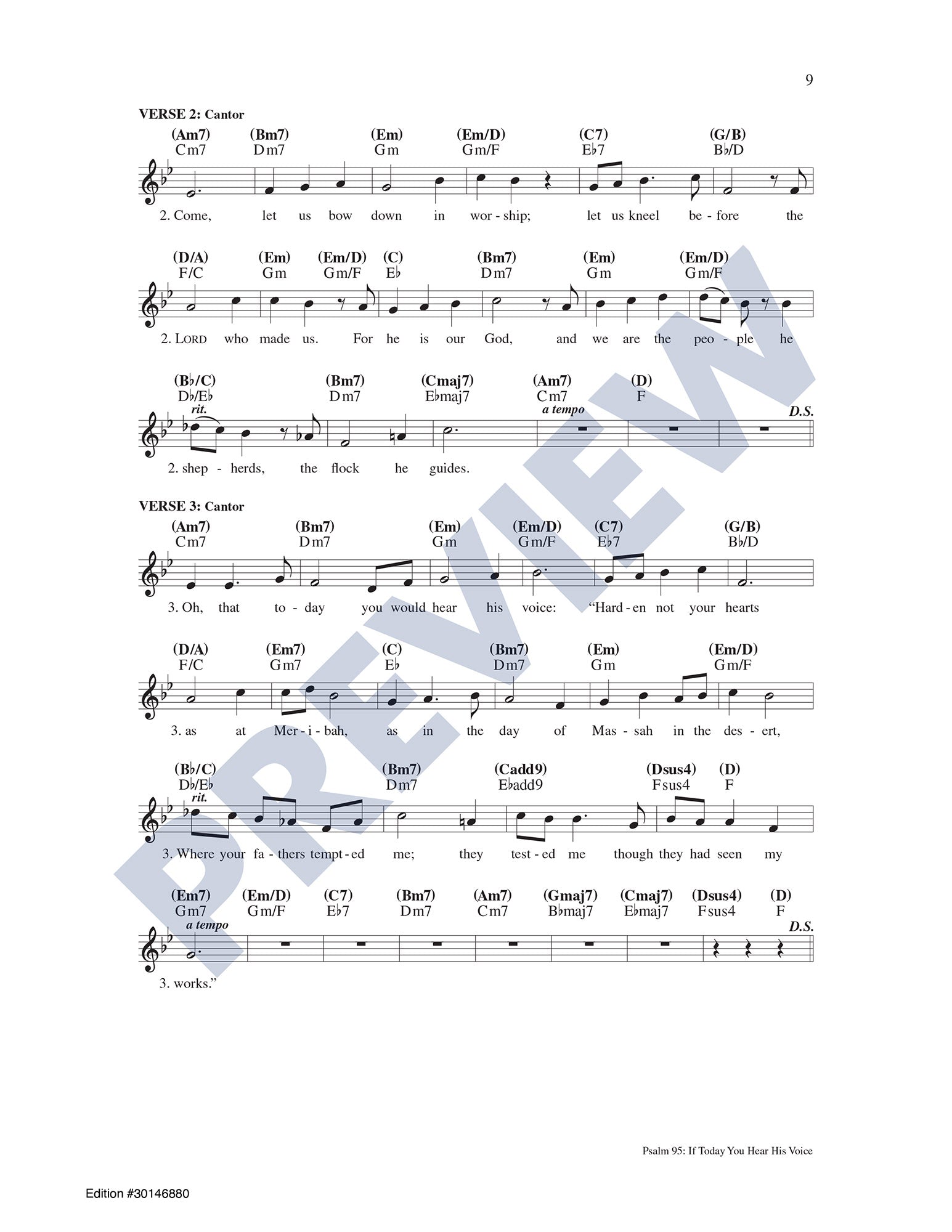 Psalm 95: If Today You Hear His Voice