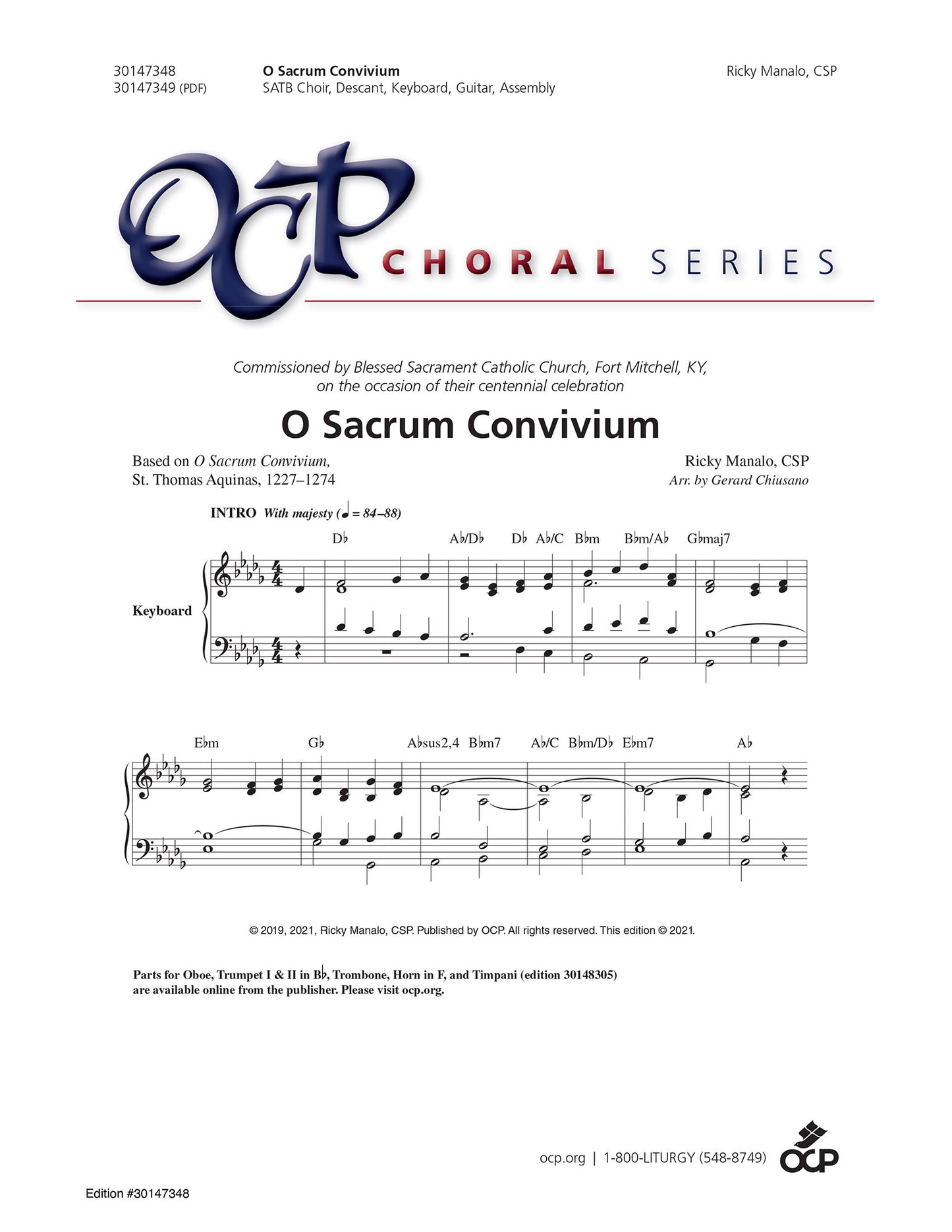 O Sacrum Convivium