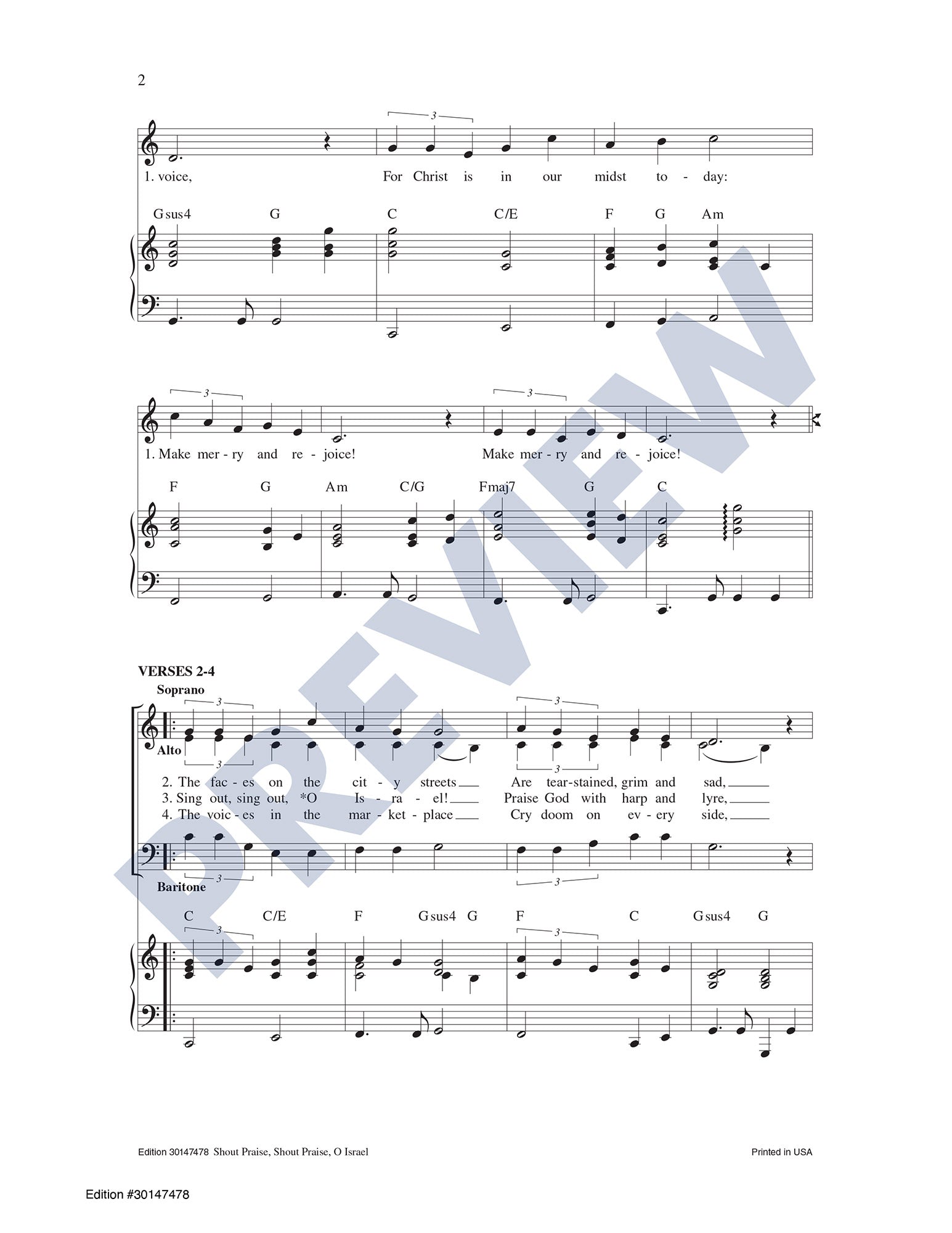 Shout Praise, Shout Praise, O Israel
