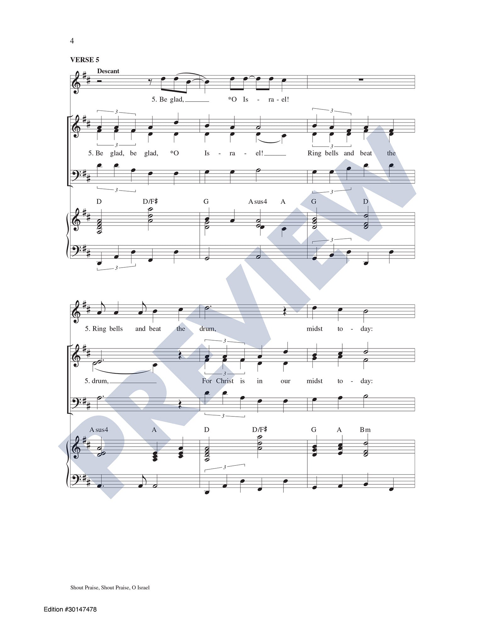 Shout Praise, Shout Praise, O Israel