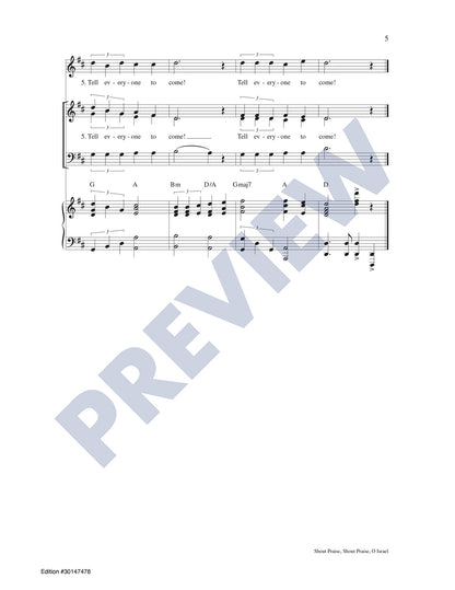 Shout Praise, Shout Praise, O Israel