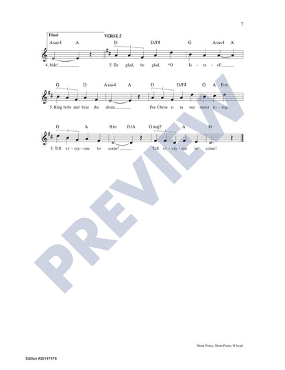 Shout Praise, Shout Praise, O Israel