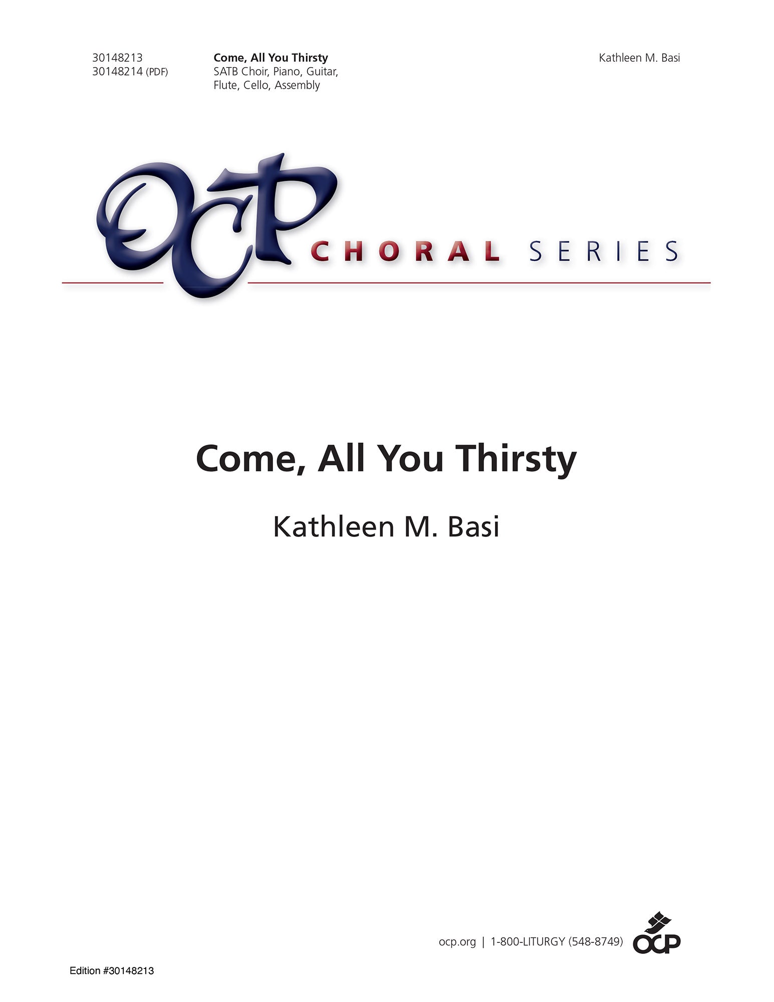 Come, All You Thirsty