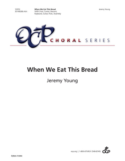 When We Eat This Bread