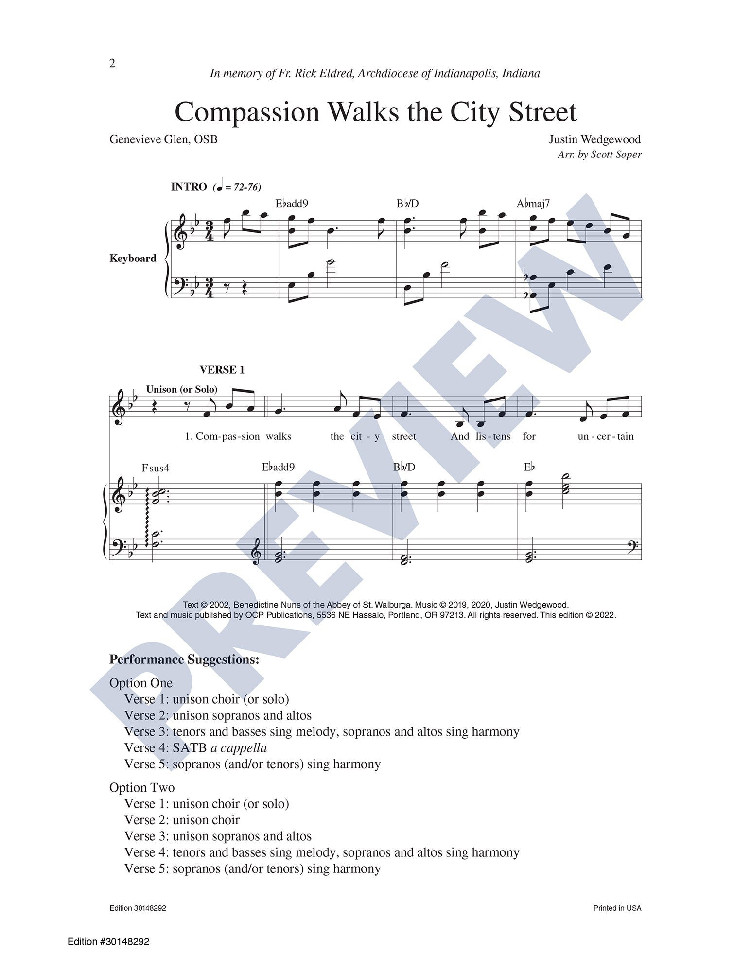 Compassion Walks the City Street