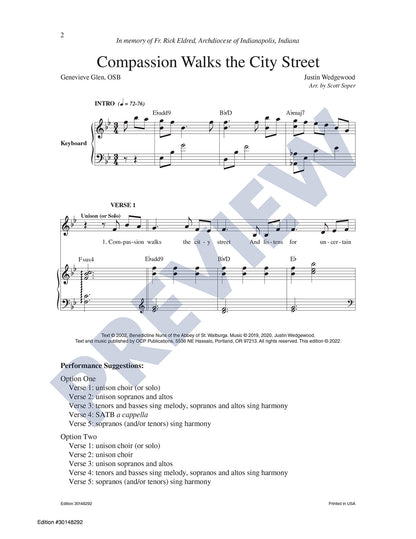 Compassion Walks the City Street