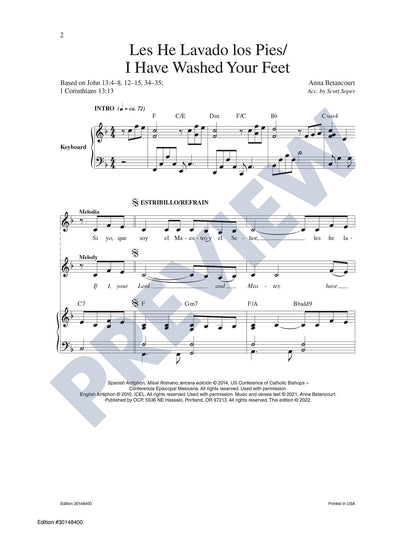 Les He Lavado los Pies/I Have Washed Your Feet